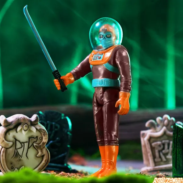 Super7 Astro Zombies^Astro Zombies Reaction Figures Wave 03 - Astro Zombie (Maroon/Orange)