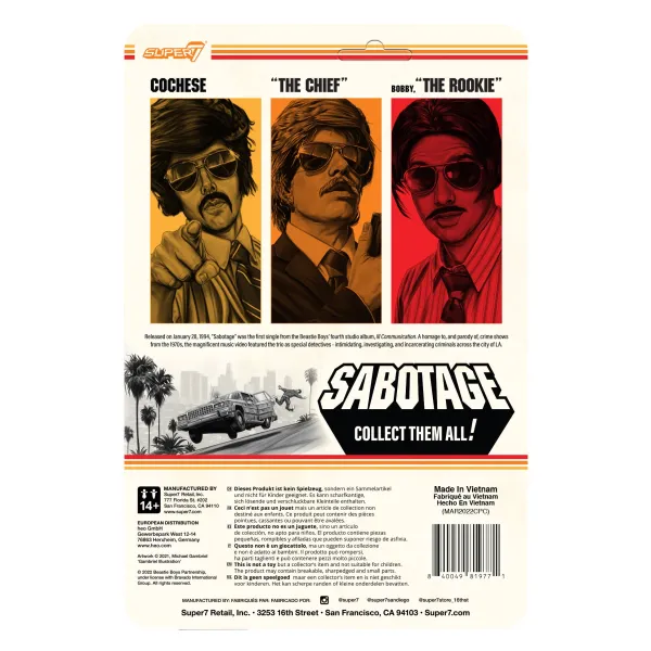 Super7 Beastie Boys^Beastie Boys Reaction Wave 1 - Sabotage - Vic Colfari