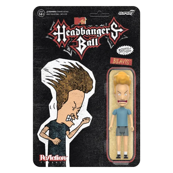 Super7 Beavis And Butt-Head^Beavis And Butthead Reaction Wave 3 - Beavis (Headbanger'S Ball)