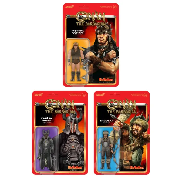 conan_the_barbarian_react_0.webp Super7 Conan The Barbarian^Conan The Barbarian Reaction Figures Wave 01 - Thulsa Doom, Pit Fighter Conan, Subotai