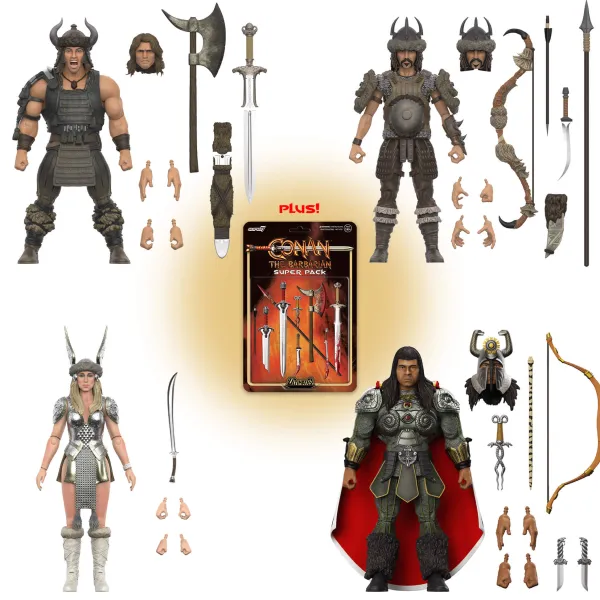 conan_the_barbarian_ultim_0.webp Super7 Conan The Barbarian^Conan The Barbarian Ultimates! Wave 5 - Battle Of The Mounds Set Of 4