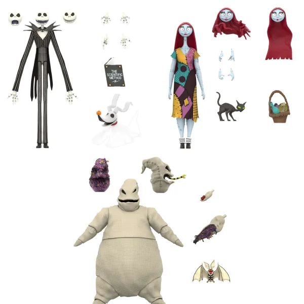 Super7 The Nightmare Before Christmas^Disney Ultimates Wave 4 - Nightmare Before Christmas Set Of 3