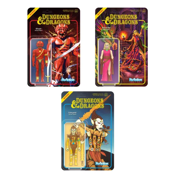 Super7 Dungeons & Dragons^Dungeons & Dragons Reaction Figures Wave 1 - Set Of 3