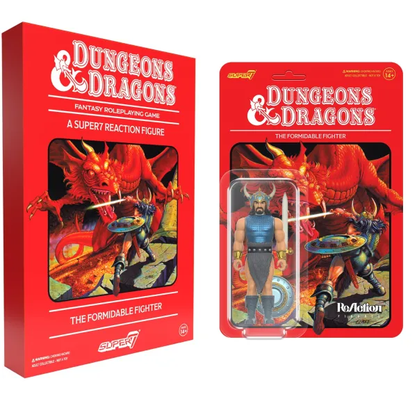Super7 Dungeons & Dragons^Dungeons And Dragons Reaction - The Formidable Fighter