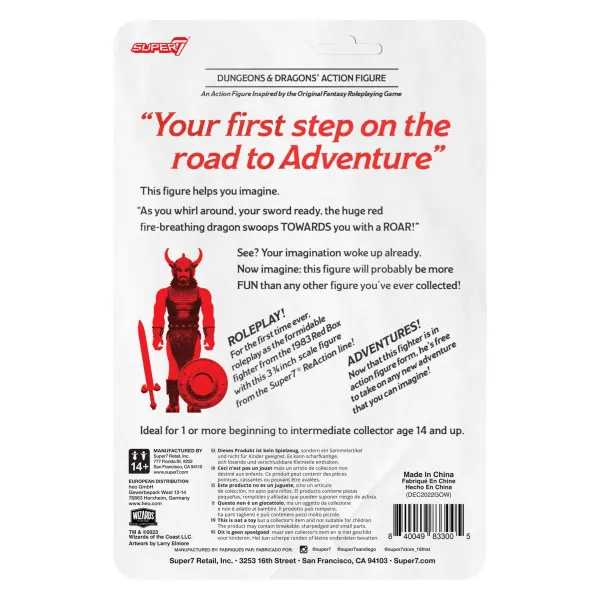 Super7 Dungeons & Dragons^Dungeons And Dragons Reaction - The Formidable Fighter