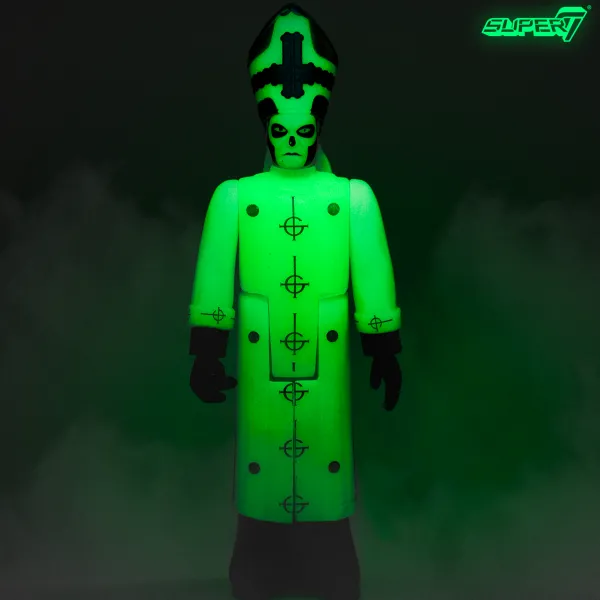 ghost_reaction_figure__pa_1-6.webp Super7 Ghost^Ghost Reaction Figure - Papa Emeritus Iii (Glow In The Dark)