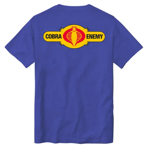 Super7 G.I. Joe^G.I. Joe Cobra Enemy T-Shirt - True Heather Blue