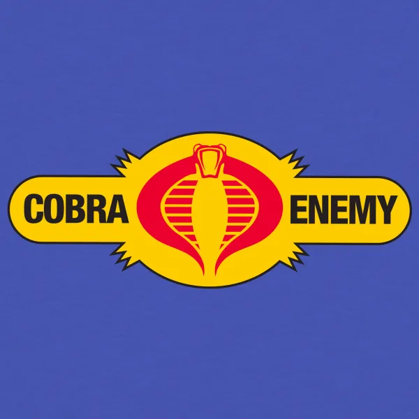 Super7 G.I. Joe^G.I. Joe Cobra Enemy T-Shirt - True Heather Blue