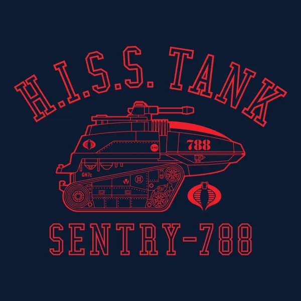 Super7 G.I. Joe^G.I. Joe Hiss Tank T-Shirt - Navy