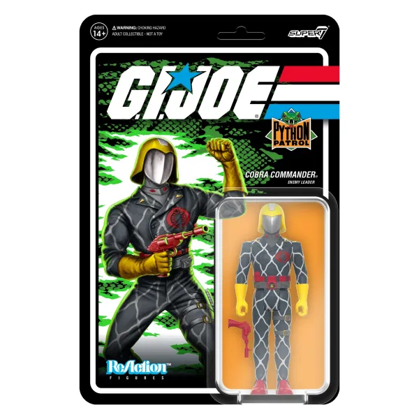 Super7 G.I. Joe^G.I. Joe Reaction Figures Wave 6 - Python Patrol Cobra Commander