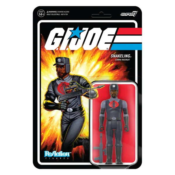 Super7 G.I. Joe^G.I. Joe Reaction Figures Wave 3 - Cobra Snakeling Factory Worker Beard (Brown)