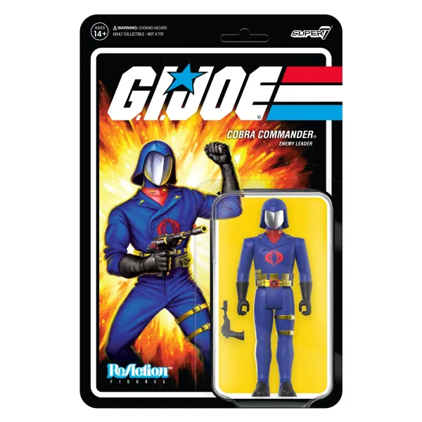 Super7 G.I. Joe^G.I. Joe Reaction Figures Wave 3 - Cobra Commander (Toy Colors)