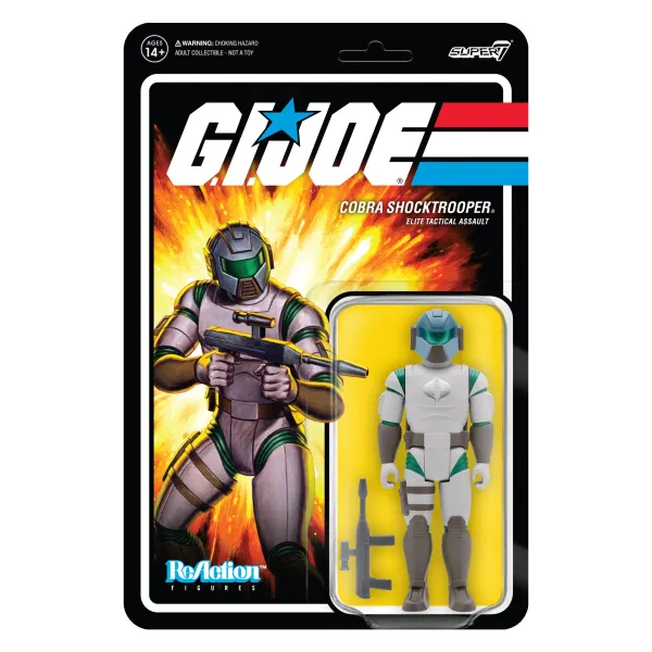 Super7 G.I. Joe^G.I. Joe Reaction Figures Wave 2 - Cobra Shocktrooper (Rifle A)