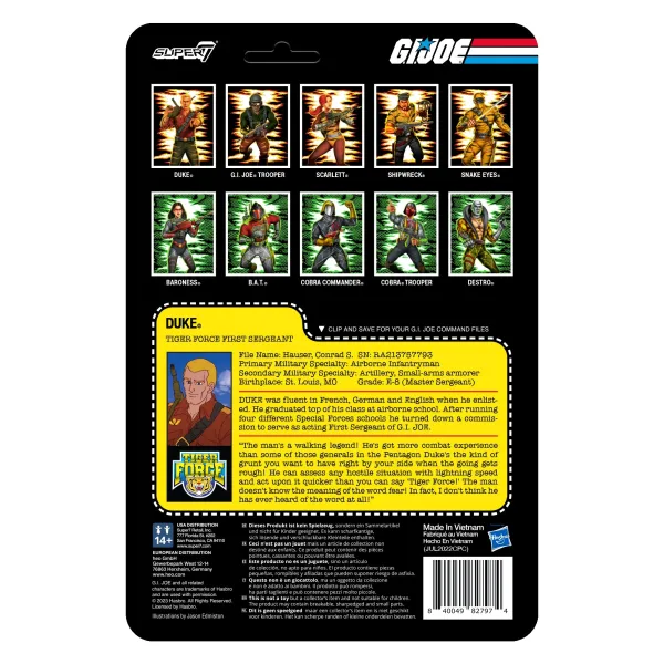 Super7 G.I. Joe^G.I. Joe Reaction Figures Wave 6 - Tiger Force Duke