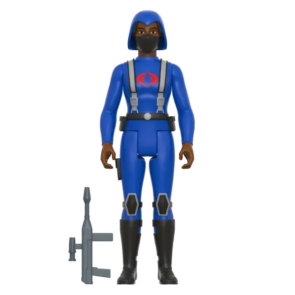 Super7 G.I. Joe^G.I. Joe Reaction Wave 4 - Cobra Female Trooper Long Black Hair (Dk Brown)