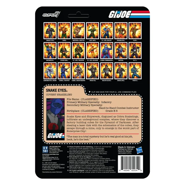 Super7 G.I. Joe^G.I. Joe Reaction Wave 4 - Snake Eyes (Pyramid Of Darkness)