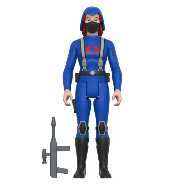 Super7 G.I. Joe^G.I. Joe Reaction Wave 4 -Cobra Female Trooper Medium Red Hair (Pink)