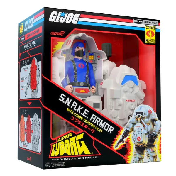 Super7 G.I. Joe^G.I. Joe Super Cyborg - S.N.A.K.E. Armor (Full Color - Gray)