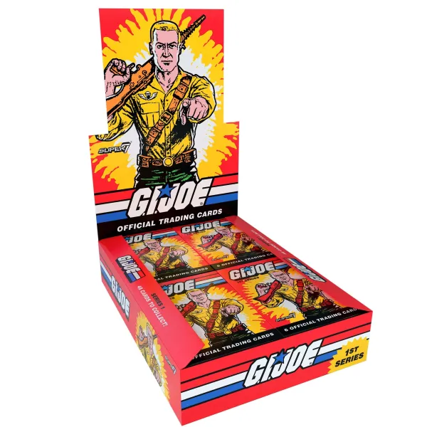 gi_joe_trading_cards__ser_0.webp Super7 G.I. Joe^G.I. Joe Trading Cards - Series 1 - Flats Containing 24 Wax Packs