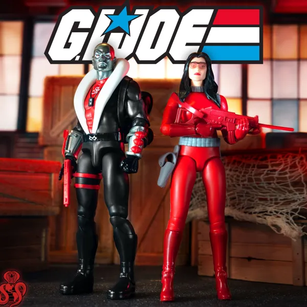 Super7 G.I. Joe^G.I. Joe Ultimates! - Baroness (Rednok) & Destro (Red Jackal)
