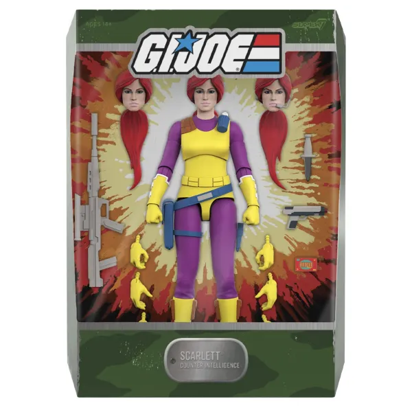 Super7 G.I. Joe^G.I. Joe Ultimates! Wave 06 (Dic) - Scarlett (Purple)