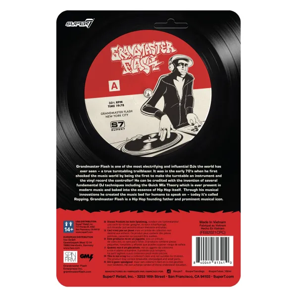 Super7 Grandmaster Flash^Grandmaster Flash Reaction Figure