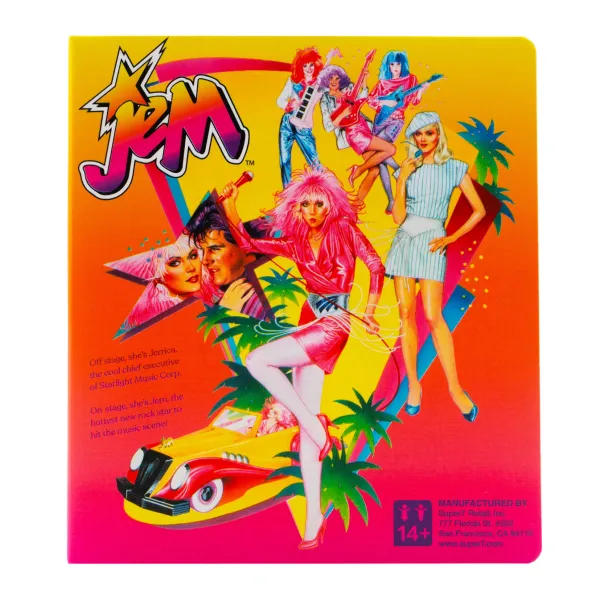 Super7 Jem And The Holograms^Jem And The Holograms Reaction W2 - Jem (Neon) [Retro Box]