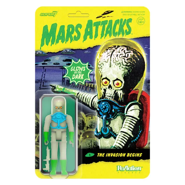 Super7 Mars Attacks^Mars Attacks Reaction Wave 2 - The Invasion Begins (Glow)