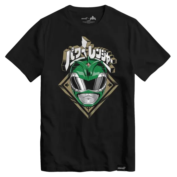 mighty_morphin_power_rang_0-43.webp Super7 Mighty Morphin Power Rangers^Mighty Morphin Power Rangers Green Ranger Helmet T-Shirt
