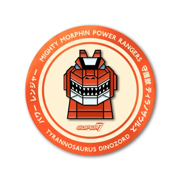 mighty_morphin_power_rang_0-65.webp Super7 Mighty Morphin Power Rangers^Mighty Morphin Power Rangers Enamel Pin - T-Rex Zord