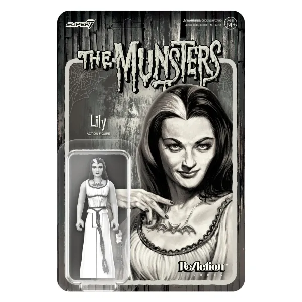 Super7 The Munsters^Munsters Reaction Figures Wave 2 - Lily (Grayscale)