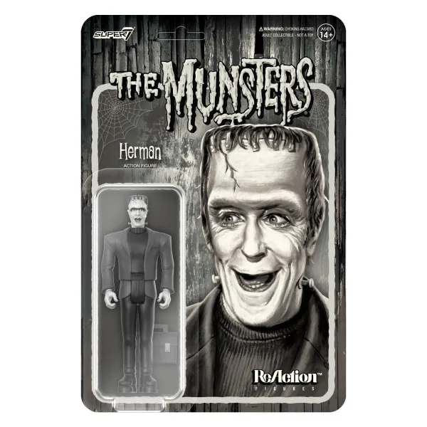 Super7 The Munsters^Munsters Reaction Figures Wave 2 - Herman Munster (Grayscale)