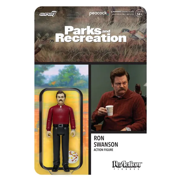 Super7 Parks And Recreation^Parks And Recreation Reaction Wave 1 - Ron Swanson