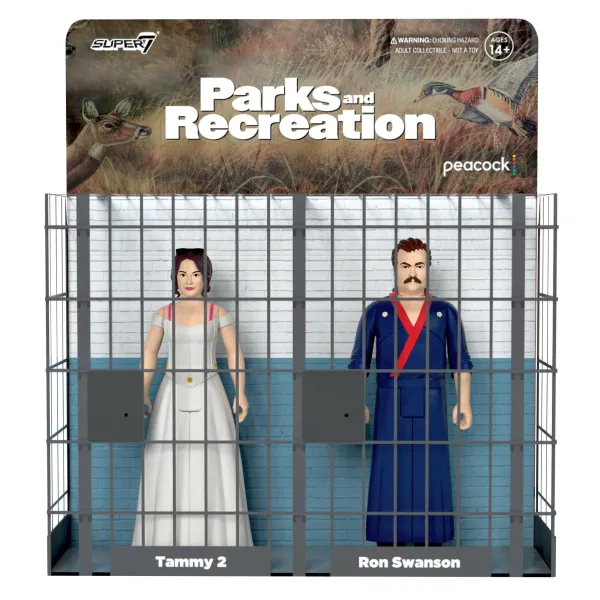 Super7 Parks And Recreation^Parks And Recreation Reaction Figures Wave 2 - Ron And Tammy 2 Wedding Night (2-Pack)