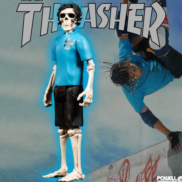 Super7 Powell-Peralta^Powell-Peralta Reaction Figure - Steve Caballero (Thrasher)