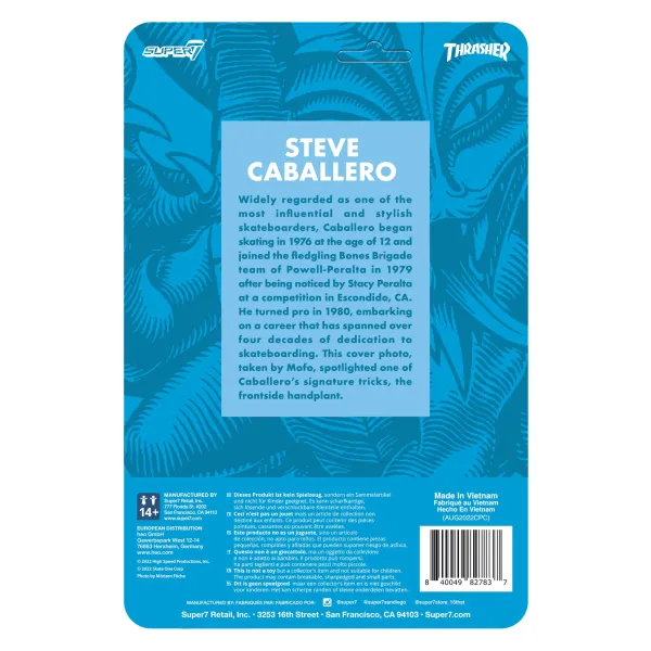 Super7 Powell-Peralta^Powell-Peralta Reaction Figure - Steve Caballero (Thrasher)