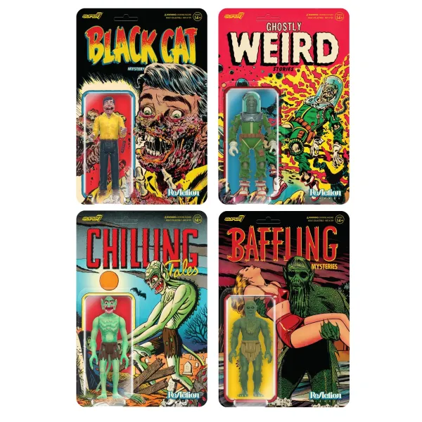 Super7 Pre-Code Horror^Pre-Code Horror Reaction Figures Wave 1 - Set Of 4