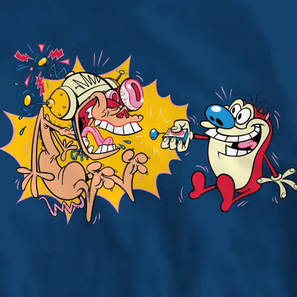 ren__stimpy_tshirt__happy_1.webp Super7 Ren & Stimpy^Ren & Stimpy T-Shirt - Happy Happy, Joy Joy