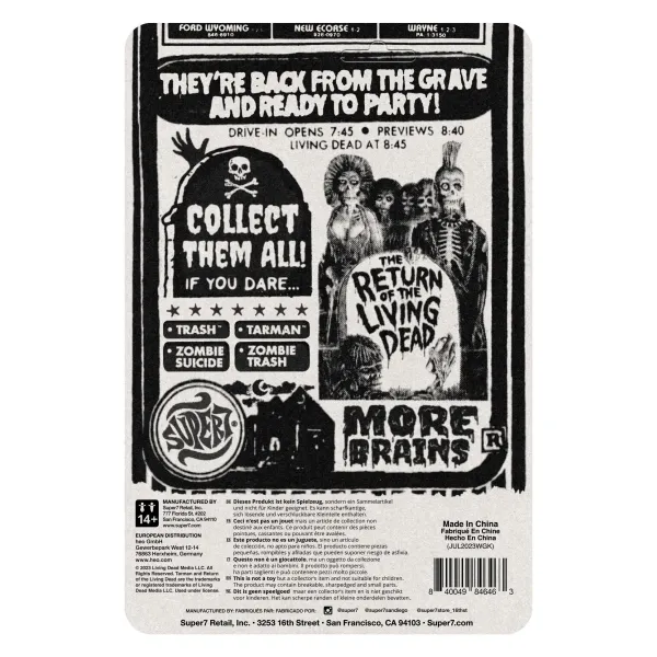 Super7 Return Of The Living Dead^Return Of The Living Dead Reaction Figures Wave 02 - Tarman