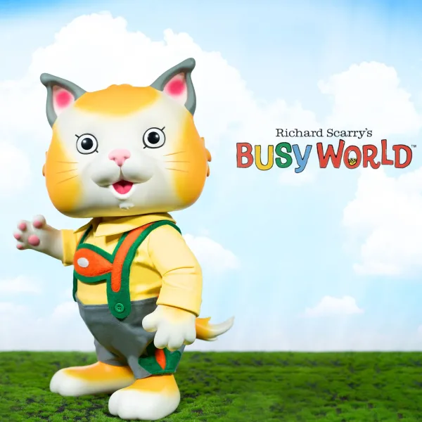 richard_scarry_supersize__1.webp Super7 Richard Scarry^Richard Scarry Supersize Vinyl Figure - Huckle Cat