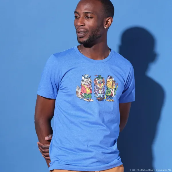 Super7 Richard Scarry^Richard Scarry Wolfgang Wolf, Barry Baboon, And Harry Hyena T-Shirt