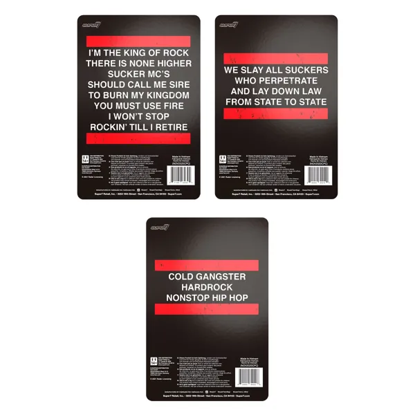 Super7 Run Dmc^Run Dmc Reaction Figures - Set Of 3 Figures