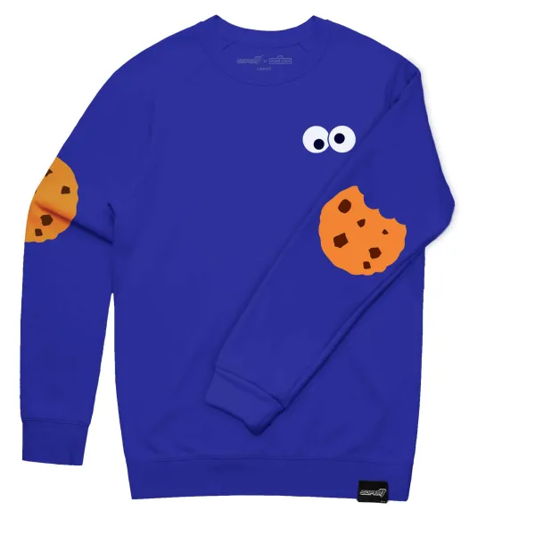 sesame_street_crewneck_sw_2.webp Super7 Sesame Street^Sesame Street Crewneck Sweatshirt - Cookie Monster
