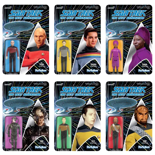 Super7 Star Trek^Star Trek: The Next Generation Wave 1 6 Figure Set