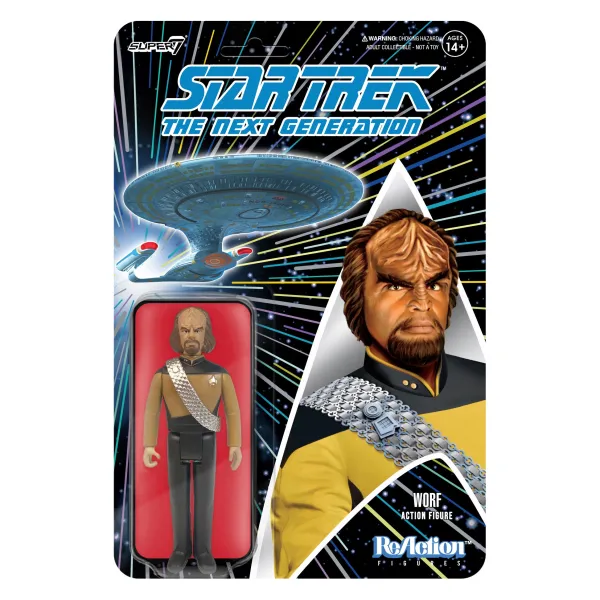 Super7 Star Trek^Star Trek: The Next Generation Reaction Figure Wave 1 - Worf