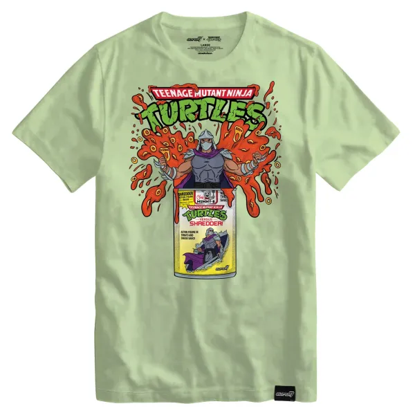Super7 Teenage Mutant Ninja Turtles^Teenage Mutant Ninja Turtles T-Shirts - Shredder / Pasta Can