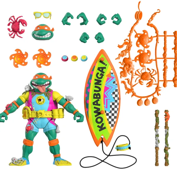 Super7 Teenage Mutant Ninja Turtles^Teenage Mutant Ninja Turtles Ultimates! Wave 6 - Mike The Sewer Surfer