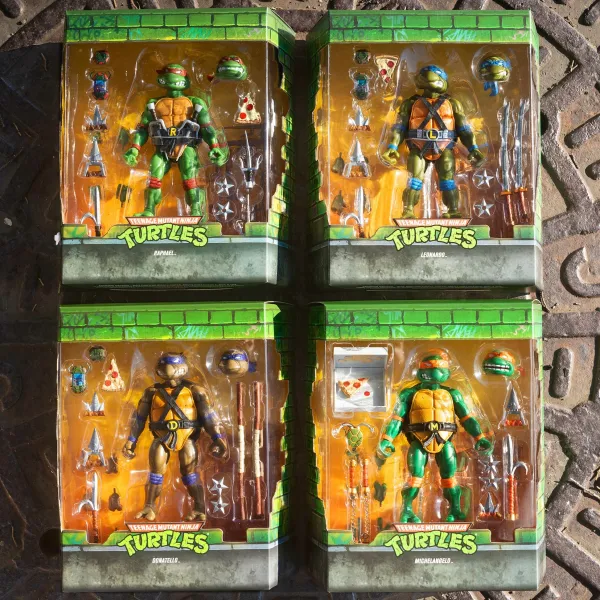 Super7 Teenage Mutant Ninja Turtles^Teenage Mutant Ninja Turtles Ultimates! - Raphael, Leonardo, Michelangelo & Donatello