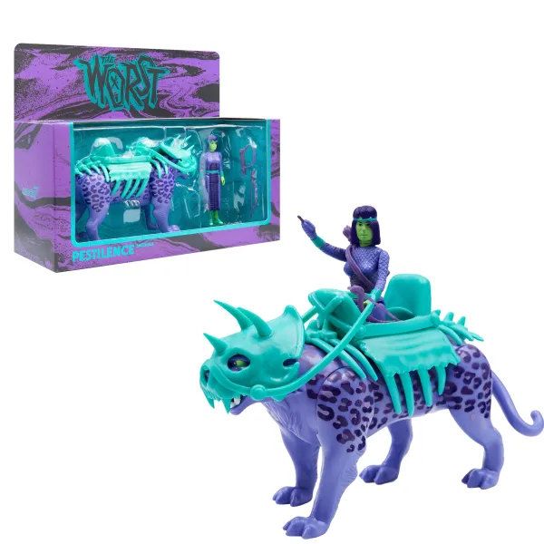 the_four_worstmen_of_the__0-1.webp Super7 The Worst^The Four Worstmen Of The Apocalypse Reaction Figure - Shedusa And Pestilence Leopard