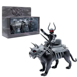 Super7 The Worst^The Four Worstmen Of The Apocalypse Reaction Figure - Black Falcon And Famine Puma